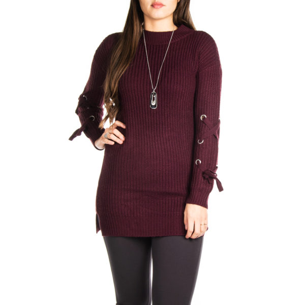 Crew Neck Full Sleeve Jumper Dress