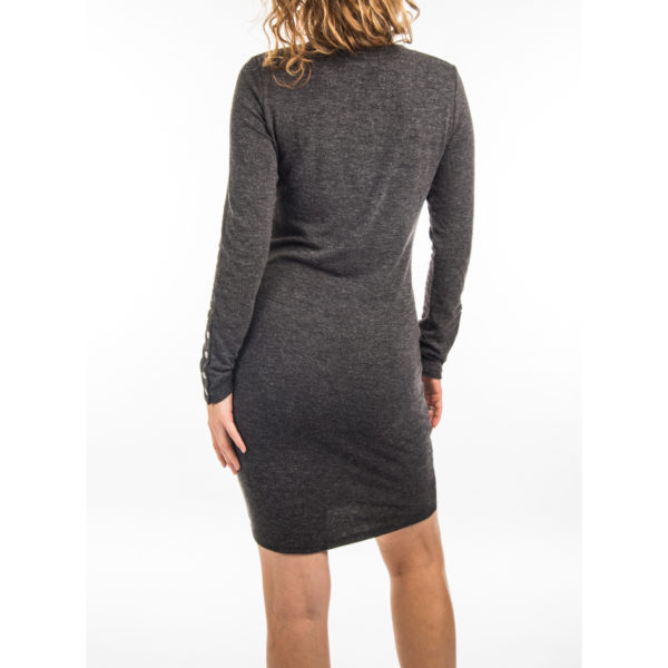 Charcoal Full Sleeve Jumper Dress - Image 2