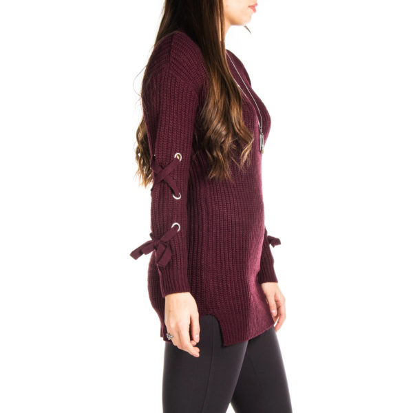 Crew Neck Full Sleeve Jumper Dress - Image 3