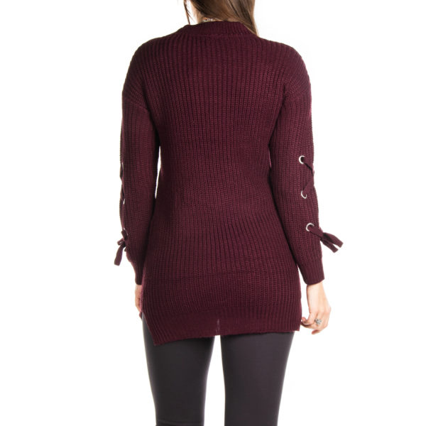 Crew Neck Full Sleeve Jumper Dress - Image 2
