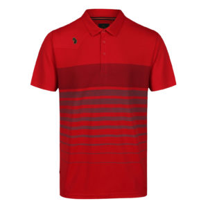 Red Mix Striped Polo Shirt