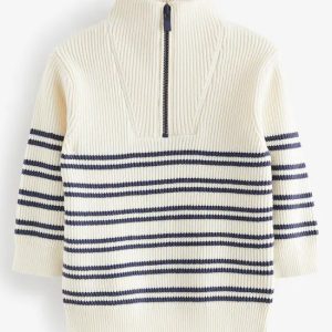 Knitted Quarter Zip Jumper (3mths-7yrs)