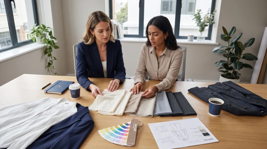 Blouse fabric options for women’s woven blouses and suits