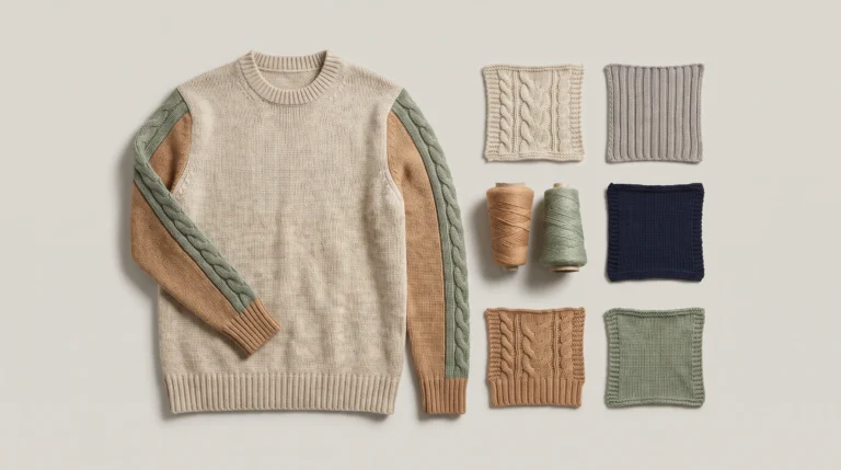 Sweater fabric, yarn and knit structures for women’s jumper development